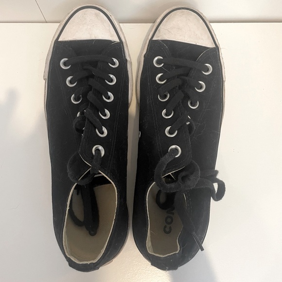 Black Chuck Taylor All Star Lift Platform Canvas - Size 8 - Picture 1 of 4